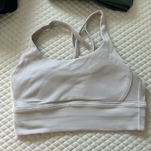 Lululemon - Energy Longline Ribbed Bra (medium supports). Size 8